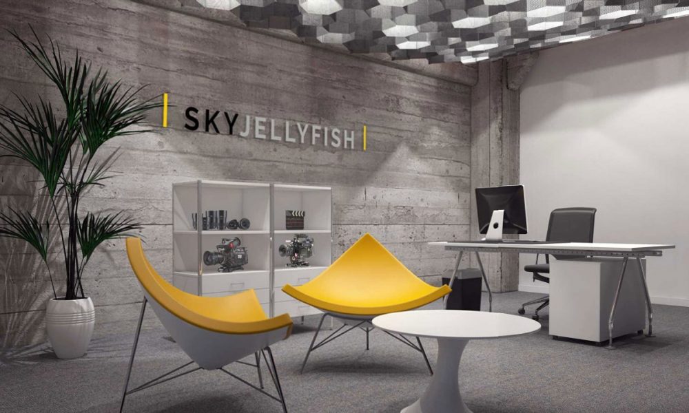 Sky-Jellyfish-Video-Office-yellow-chairs Video Production Brisbane